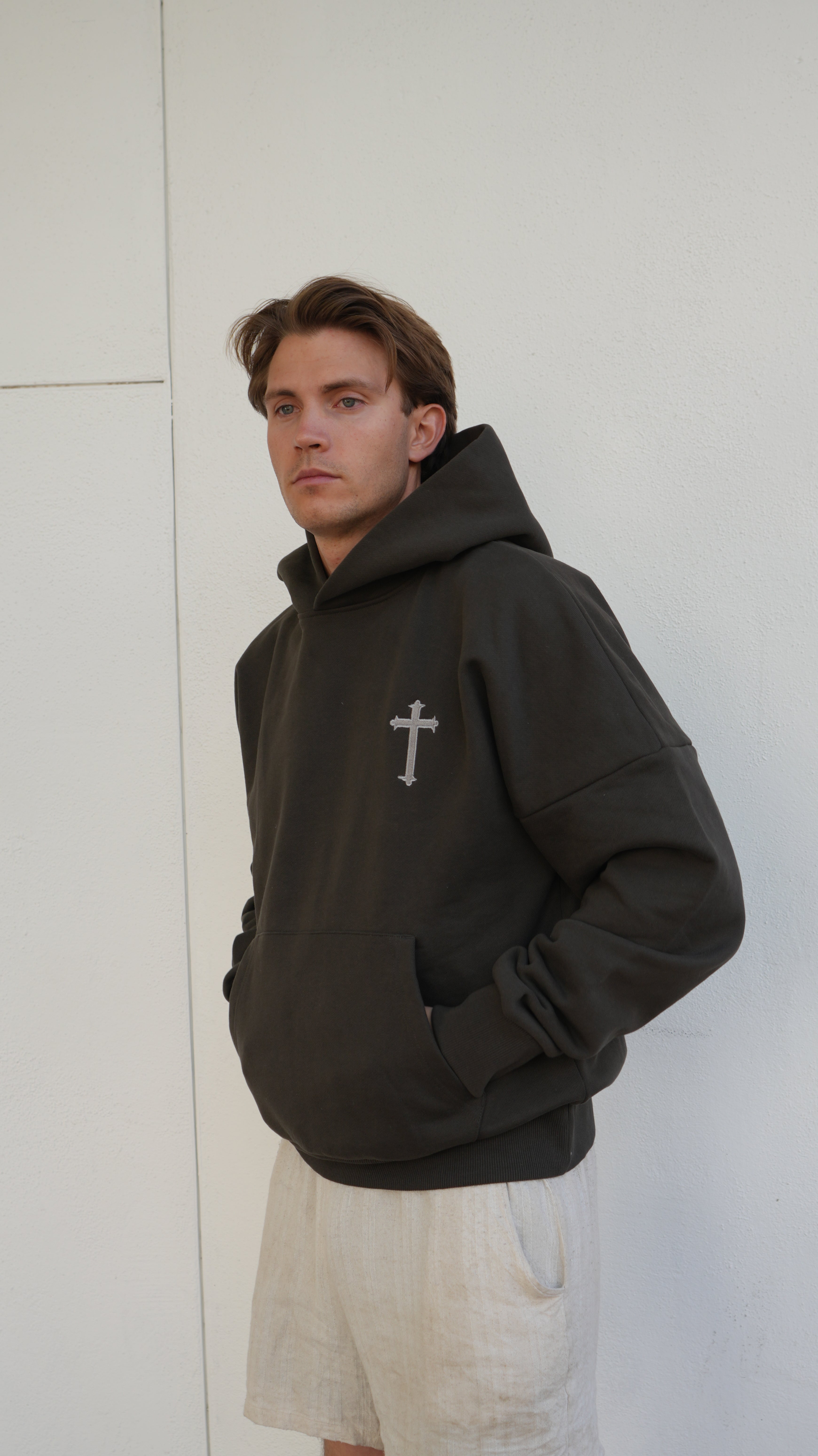 Brown hoodie