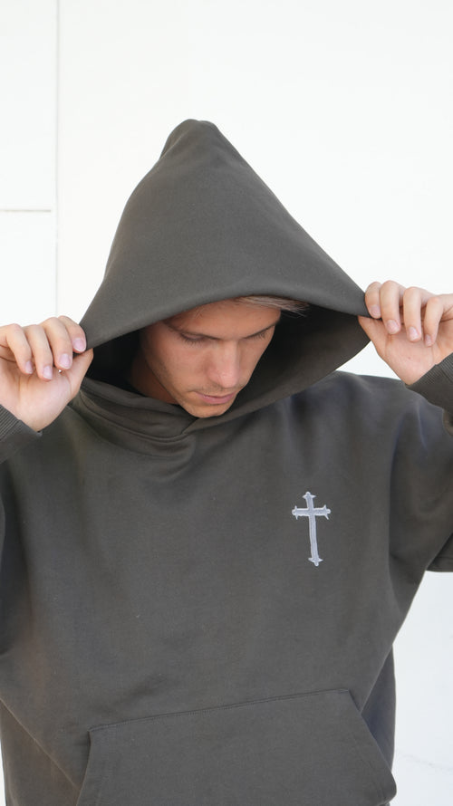 Brown hoodie